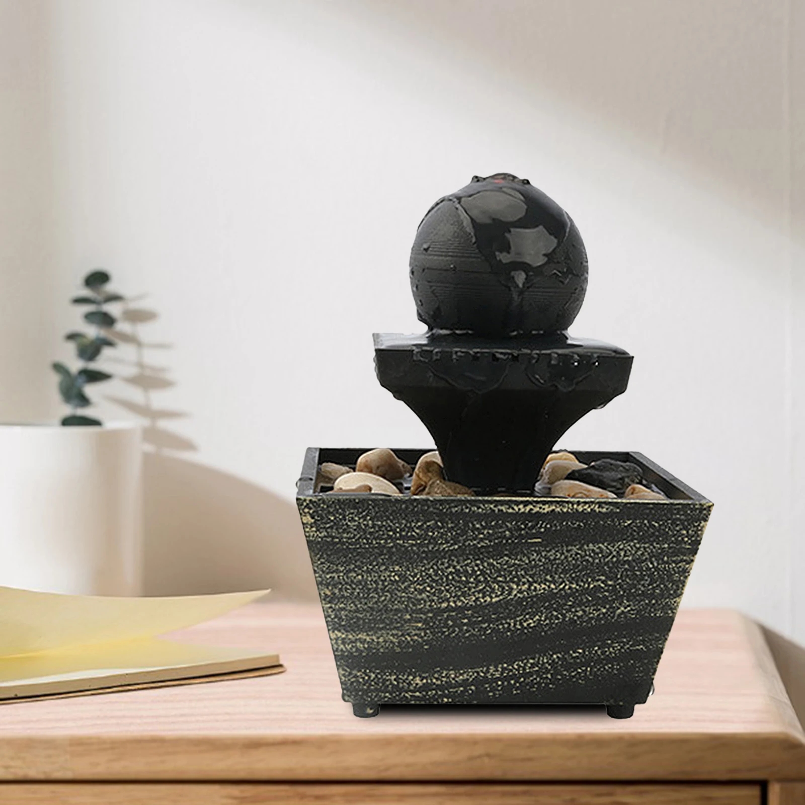 Пластиковый декоративный фонтан-водопад для медитации релаксации гостиной | Дом