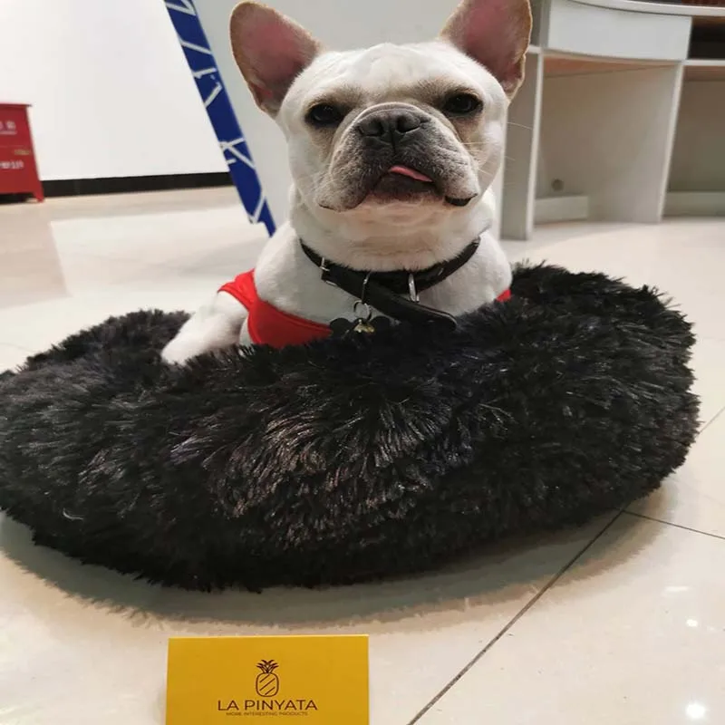 Питомник Doghouse глубокий спящий Кот гнездо длинный плюшевый зимний теплый коврик