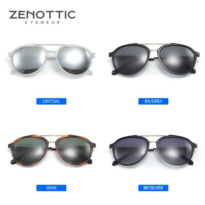 Солнцезащитные очки ZENOTTIC Pilot поляризационные для мужчин классический дизайн