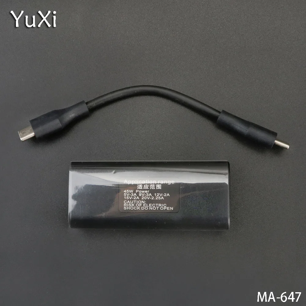 Юйси 1 шт. usb type C до DC4.5 * 3 0/4 5*0 6 квадратный Женский адаптер питания конвертер