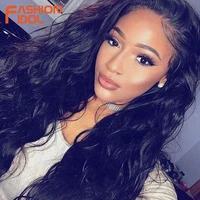 fashion idol water wave lace wig natural hair wig cosplay black 30 inch deep wave super long wavy synthetic wigs for black women