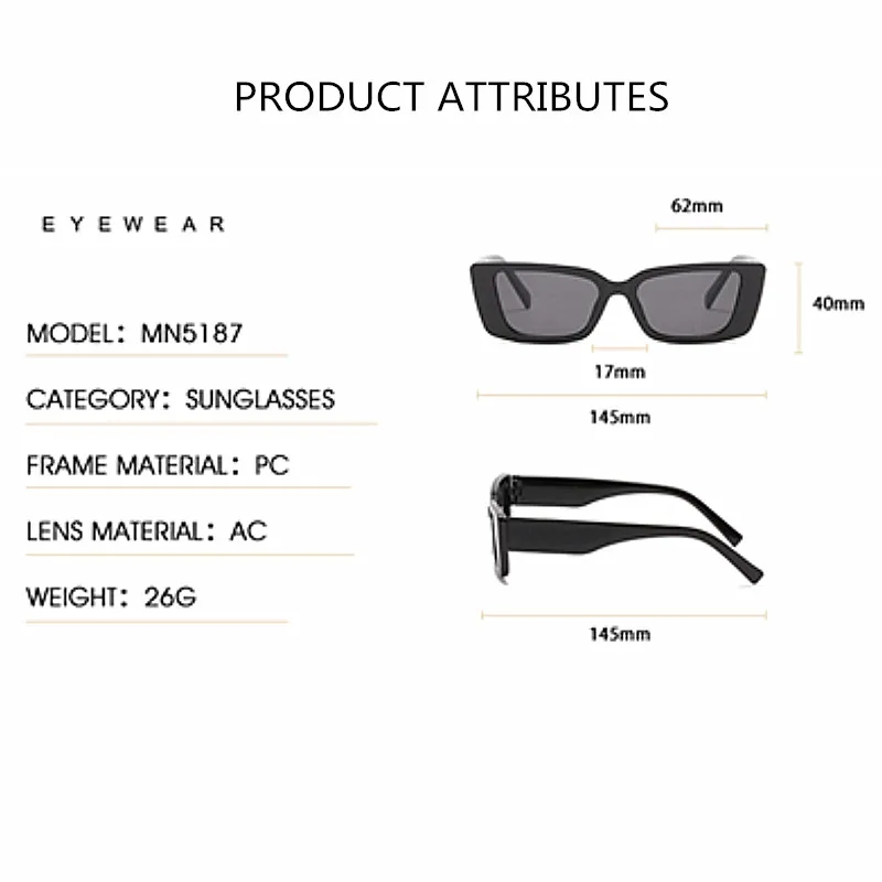

2021 New Style Square Sunglasses Brand Designers for Men and Women Personality Trend Sunglasses