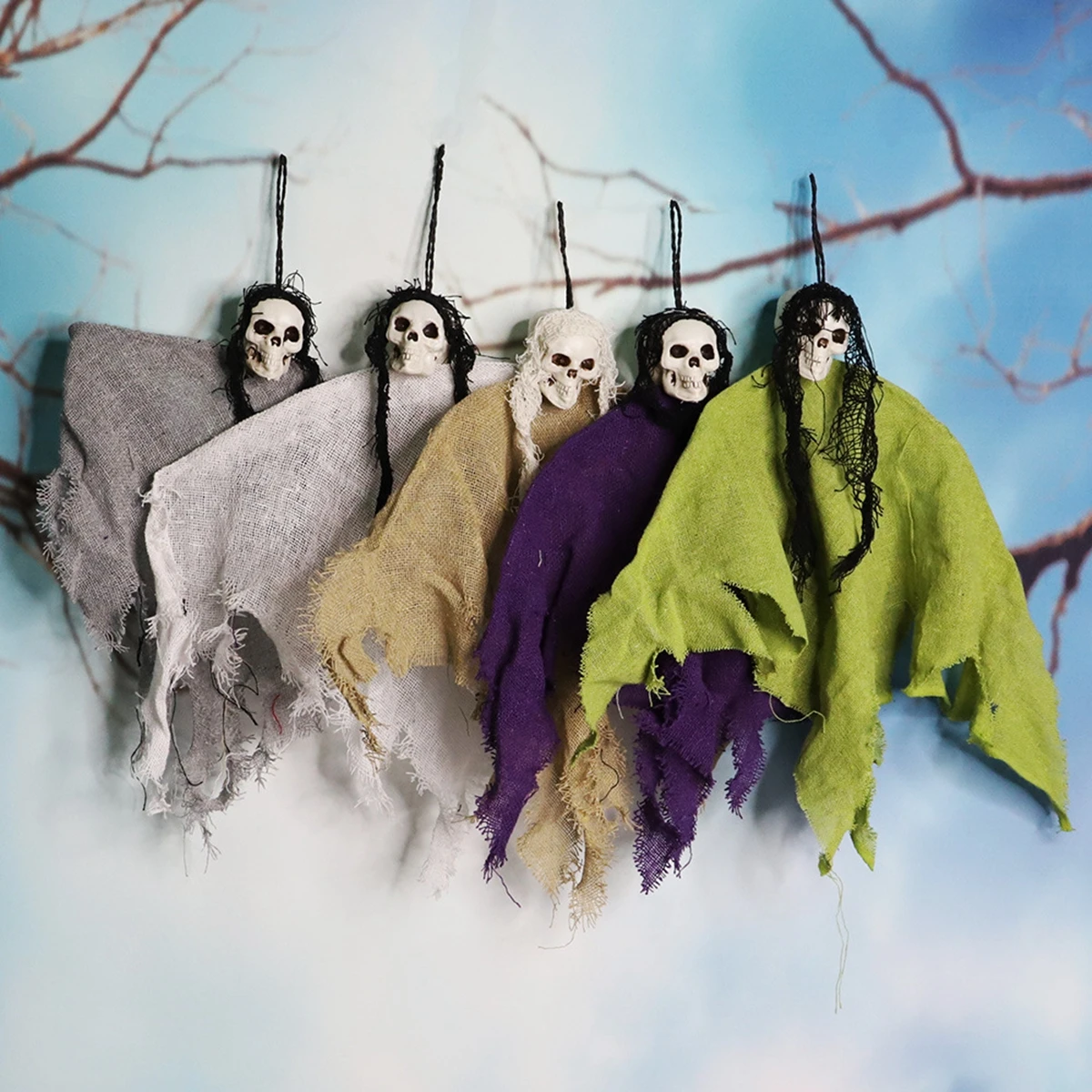 

Halloween Horror Skeleton Jewelry Halloween Decoration Home Outdoor Decoration Haunted House Escape Horror Props Products