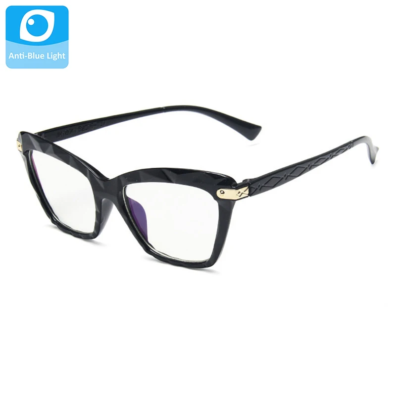 

Винтажный анти-синий светильник, оправа кошачий глаз, женские ретро очки, оправа для глаз, женские прозрачные линзы, очки