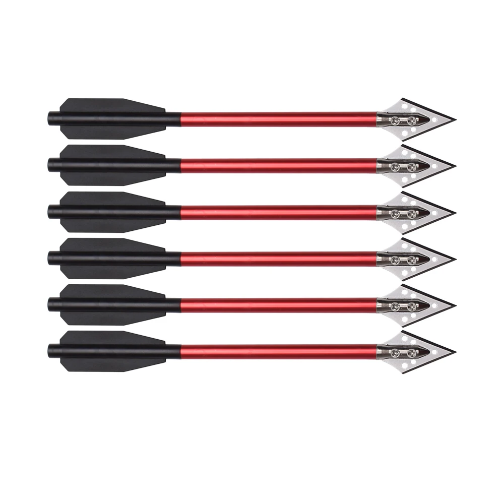 6 шт. прочный алюминиевый корпус corssbow bolt 5 дюйма для пистолетного арбалета 50 70