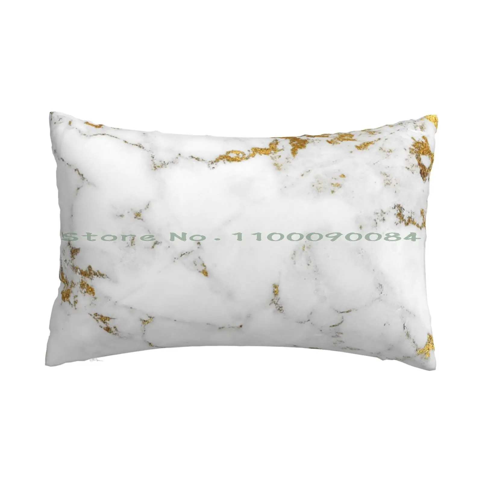

Чехол для подушки с белым мрамором и золотом, 20x30, 50*75