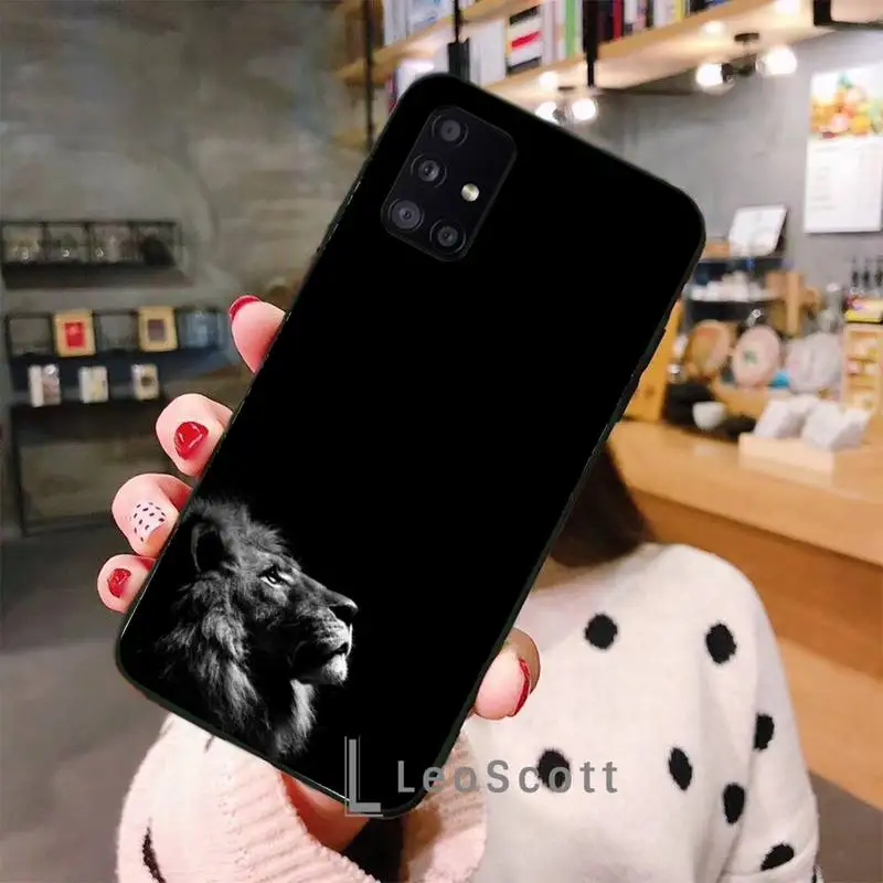 

Lion Ferocious animal overlord Phone Case for samsung galaxy s21 s20 fe s10 s9 s8 s30 note 20 10 ultra plus pro lite 5G funda