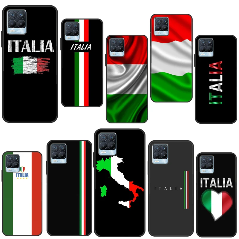 

Чехол с итальянским флагом для OnePlus 9R 8T Nord2 9 10 Pro, чехол для Realme 7 8 Pro 8i 9i C21 GT Neo2 GT Master Coque
