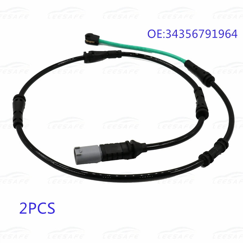 2 шт. датчик износа задней тормозной колодки для BMW 5 F10 F11 6 серии F06 F12 F13 OEM без 34356791964