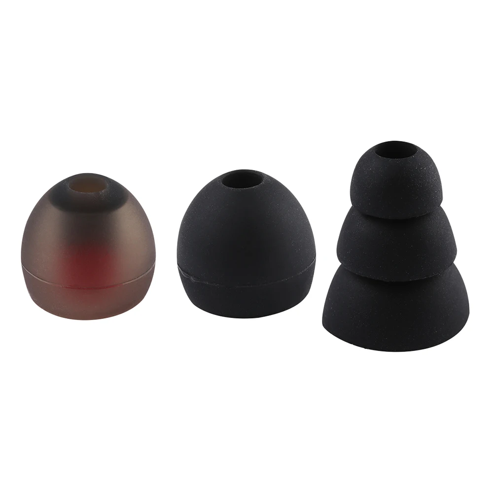 10 пар универсальных силиконовых разноцветных сменных наушников-вкладышей с