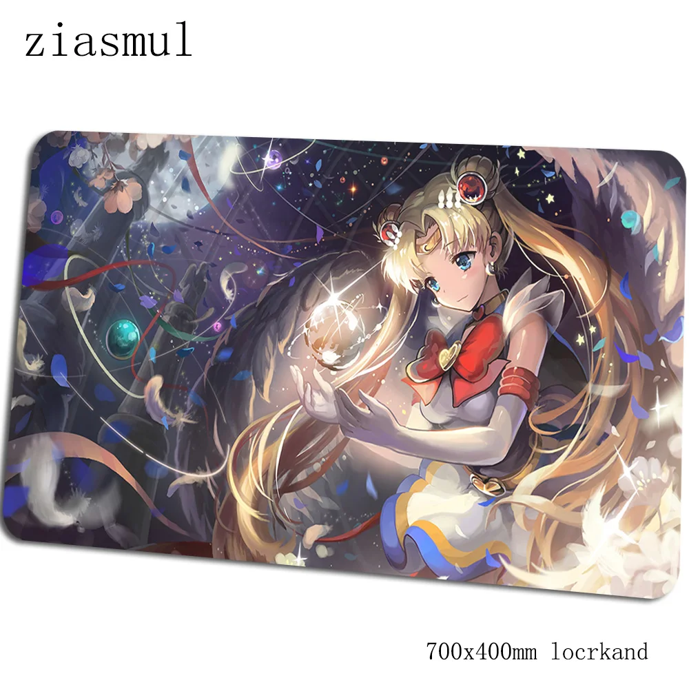 Коврик для мыши sailor moon, милый компьютерный коврик 70x40 см, игровой коврик для мыши, большой ПК, клавиатура со встроенной мышью, игровой стол - Цвет: Size 700x400x2mm