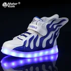 Кроссовки Детские светящиеся со светодиодной светильник светкой, размер 25-37