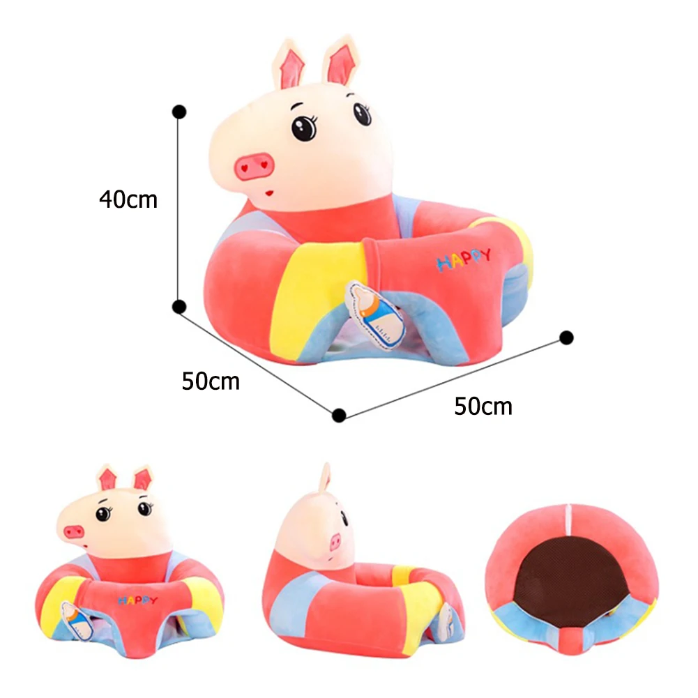 

Baby Sofa Support Seat Cover Plush Chair Learning To Sit Comfortable Toddler Nest Puff Washable without Filler Cradle Sofa Chair