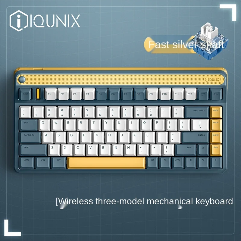 Беспроводная механическая клавиатура IQUNIX A80 Bluetooth 2 4 ГГц три режима регулируемая