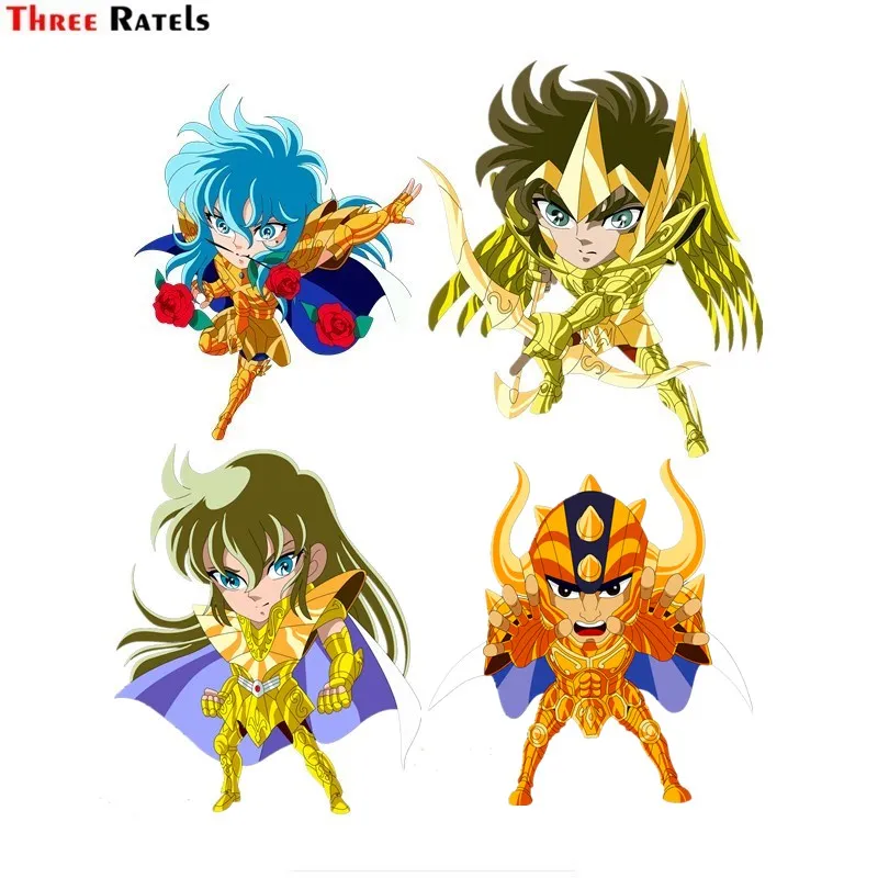 

Наклейка на лобовое стекло Three Ratels FC633 chibi golden saint seiya «Рыцари Зодиака», наклейка на лобовое стекло автомобиля, скейтборд