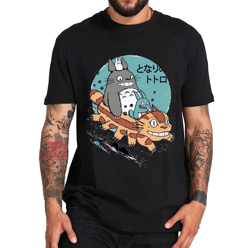 

Totoro Printing Short-Sleeved T-shirt Summer streetwear men t shirt