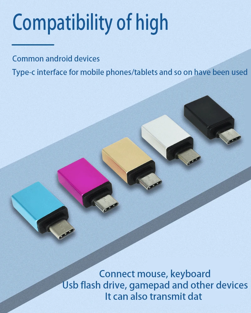 OTG type-C/USB OTG адаптер usb type C для Xiaomi huawei samsung S9 type c usb-адаптер Tipo C type-c для USB 3,0 OTG адаптер