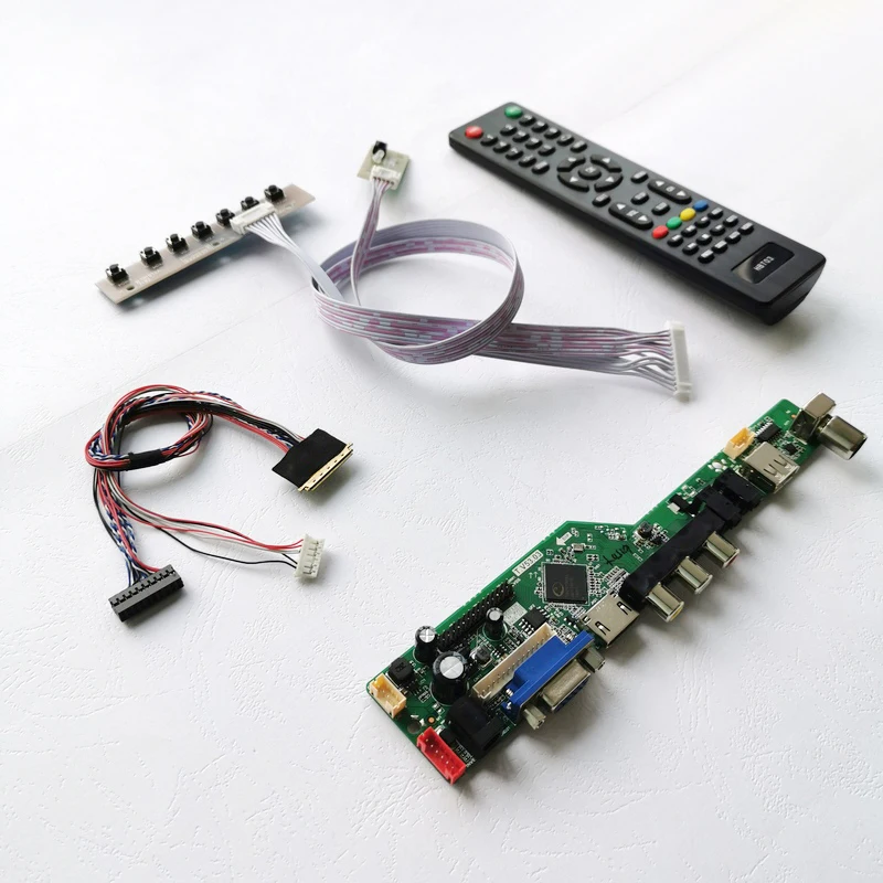 Панель для ноутбуков CLAA140WB/HB140WX1 VGA + аудио USB РЧ пульт дистанционного управления