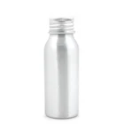 Серебристая металлическая бутылка 50 мл с алюминиевой серебристойзолотой крышкой, пустые алюминиевые бутылки