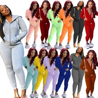ronikasha women 2 piece hoodie set tracksuit spring autumn clothes zipper hoodies top and sweatpants casual sport outfits