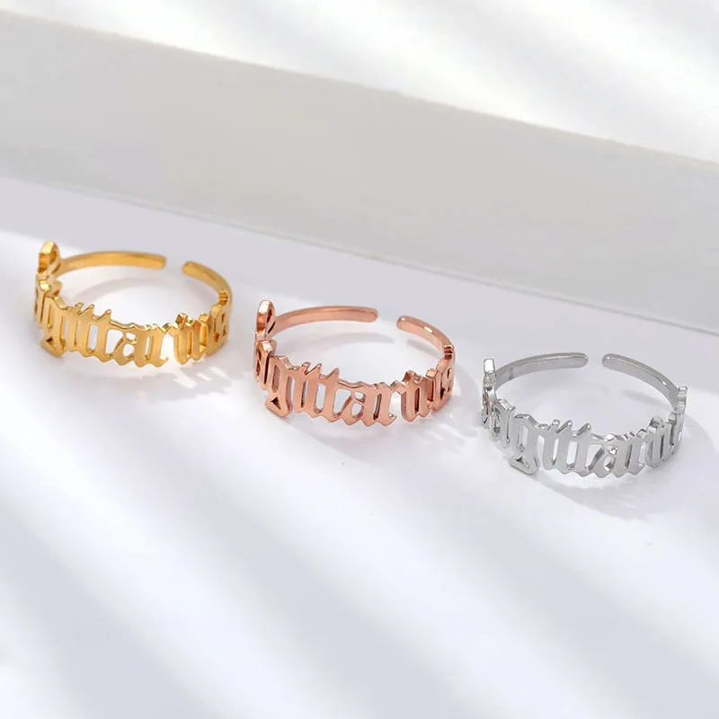 

Stainless Steel Zodiac Sign Rings For Women Men Gold Color Open Adjustable 12 Constellations Male Female Ring Jewelry