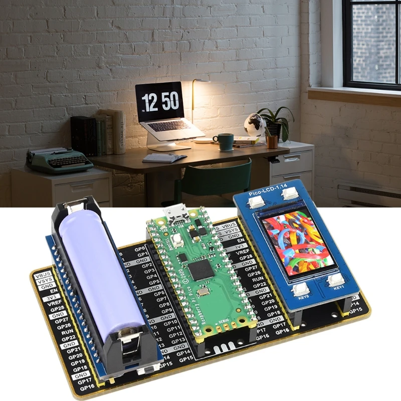 

Dual Gpio Expander for Raspberry Pi Pico, Two Sets of Male Headers
