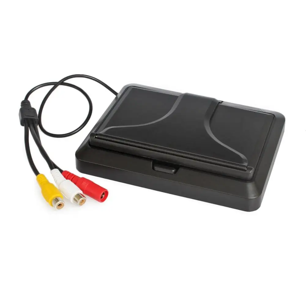 SMALUCK 5 дюймов складной монитор для автомобиля заднего вида водонепроницаемый ИК