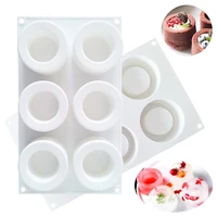 new 6 cavity cup shape silicone cake mold cookies 3d diy handmade kitchen reuse baking tools decorating mousse making mould