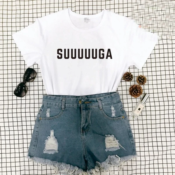 Футболка SUGA MIN YOONGI крутая уличная футболка унисекс женский топ Befree Groot розовые