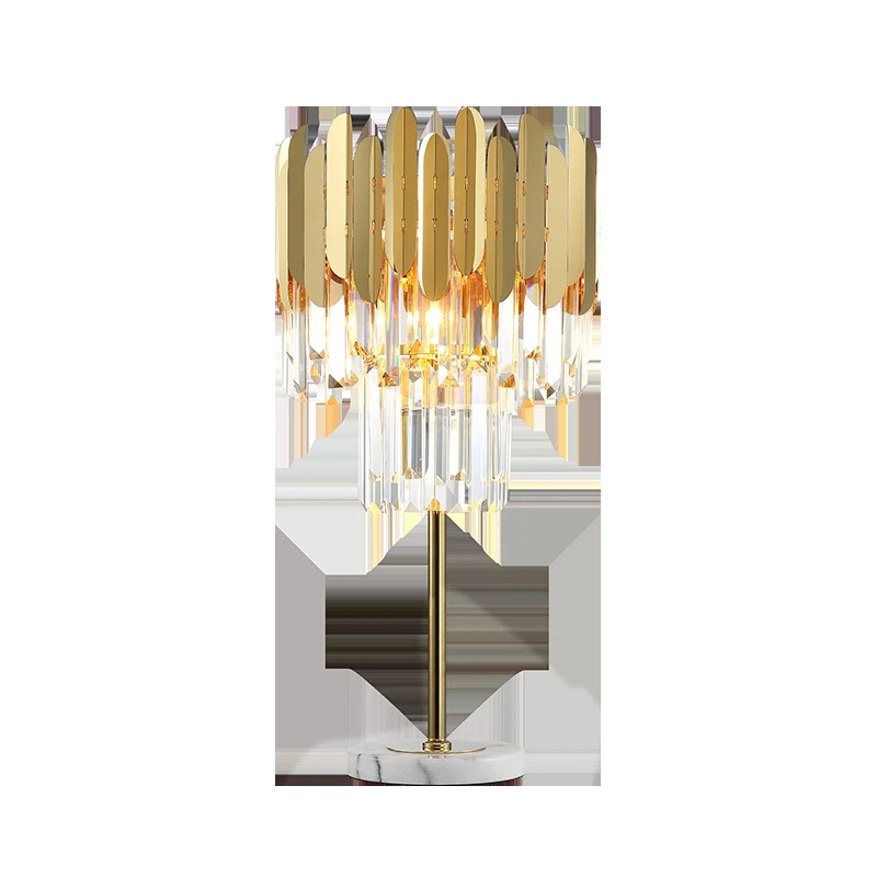 

Modern crystal LED table lamps Nordic living room decoration bedroom study luxury desk lights hotel creative lighting