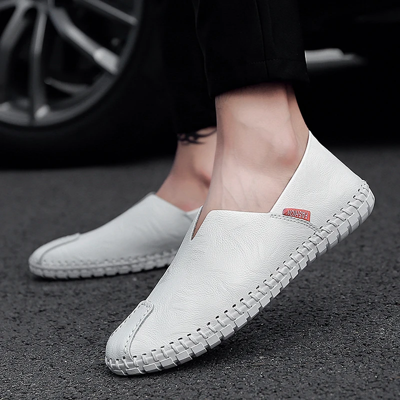 

Mens Casual shoes Personality Comfortable leather Shoes Men Leather Shoes for Men moccasins big size 50