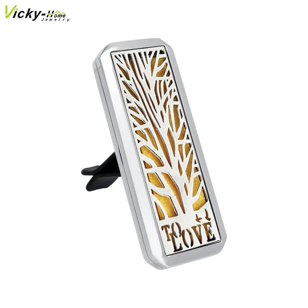 Новый Прямоугольный автомобильный Ароматерапевтический медальон эфирные масла