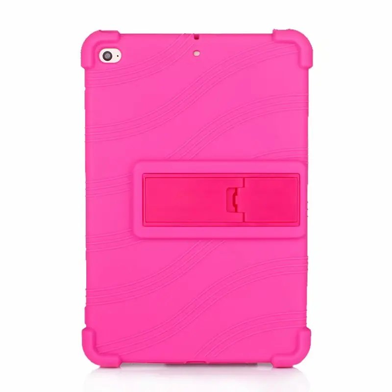 Розовый Силиконовый чехол для Apple ipad mini 5, мягкий чехол, чехол на весь корпус для ipad mini 5 4, чехол, противоударный чехол-подставка - Цвет: Розовый