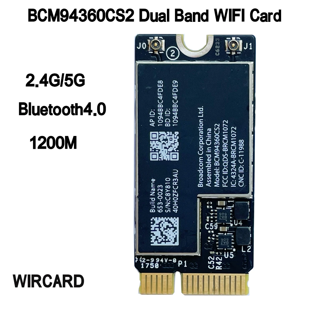 WIRCARD BCM94360CS2 Wireless-AC WIFI BT 4,0 802.11ac Card для 11 