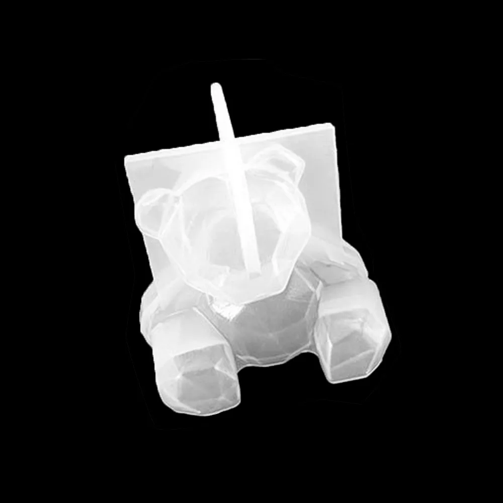 

3D Silicone Mold DIY Geometry Stereo Bear Deer Unicorn Cat Animal Mold Ornament Mold Cake Carton Decoration Tool for Soap Candle