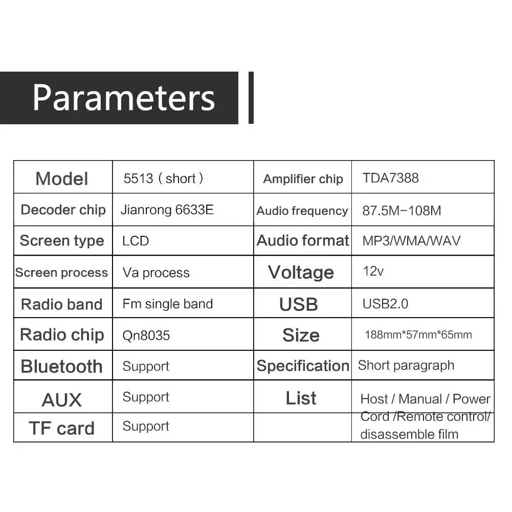 HiMISS Bluetooth винтажный автомобильный Радио MP3-плеер Стерео USB AUX классический автомобильный стерео аудио