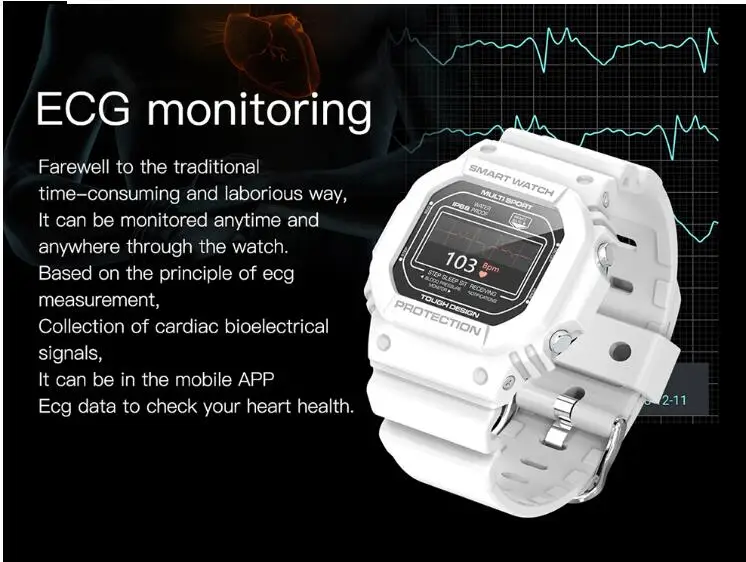 one piece brand new X12 sport watch cassioe style heart beat blood pressure test | Электроника