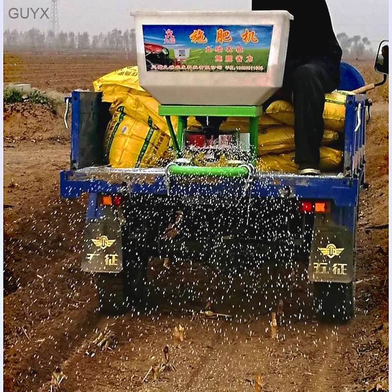 Трактор для транспортировки риса с электрическим разбрасывателем удобрений