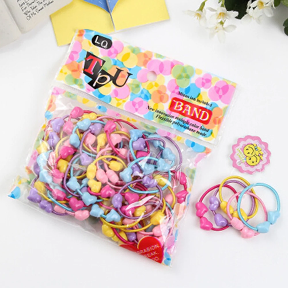 Детские резинки для волос с мишками цветочками кроликами и звездочками (50