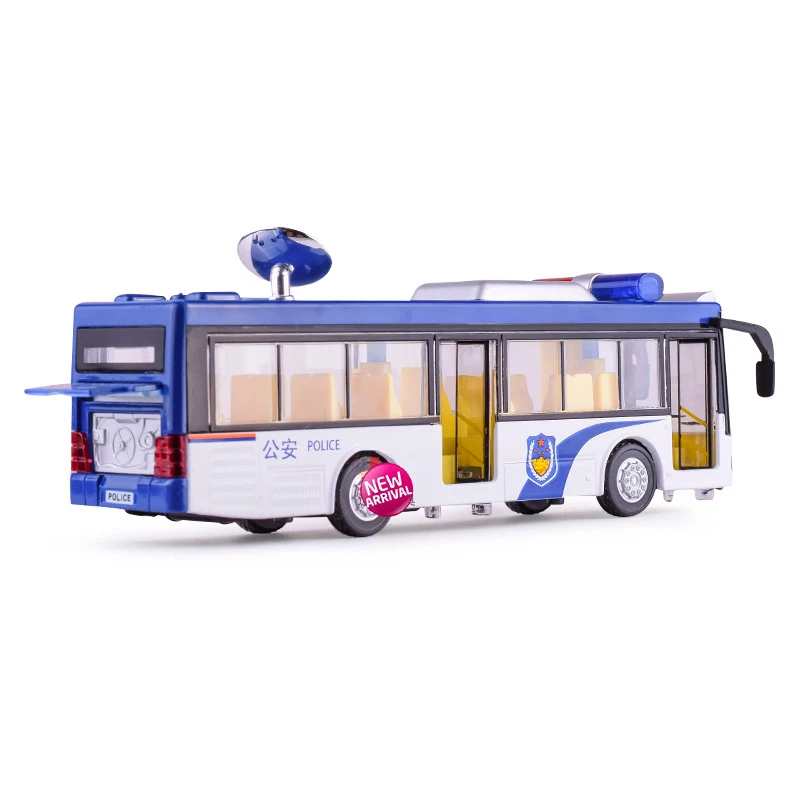 1:50 полицейский автобус спутниковые грузовики SNG модель автомобиля из сплава