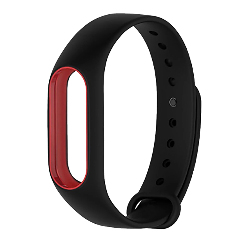 Двухцветный силиконовый ремешок для Xiaomi Mi Band 2 смарт браслет часов Miband2 Miband Band2