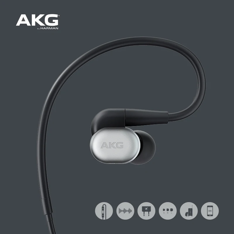 

Оригинальные Внутриканальные наушники AKG N30 с проводным управлением, гибридные наушники, проводные Hi-Fi музыкальные спортивные наушники, сов...