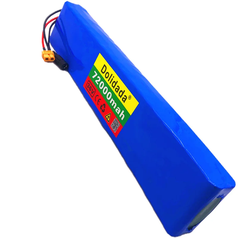 

36V 10S4P 72Ah 600W High power 72000mah capacity 18650 lithium battery pack ebike electric car bicycle motor scooter 20A BMS