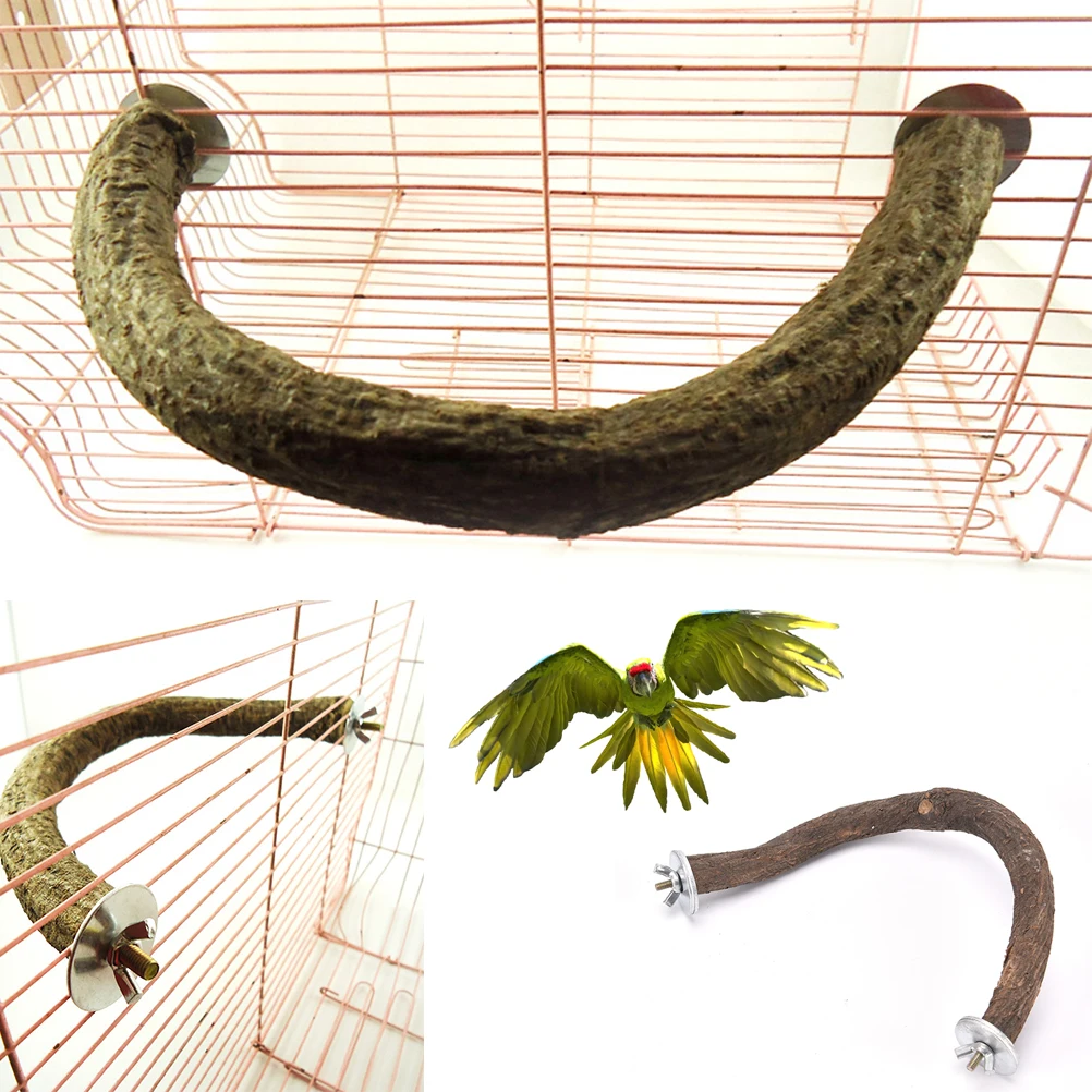 1 шт. деревянная вилка Parrot Raw для домашних животных ветка дерева стойка попугаев