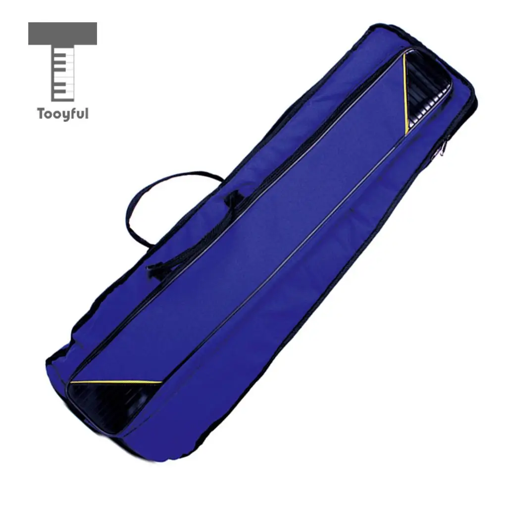 Tooyful прочная оксфордская ткань теноровый тромбон Gig Bag сумка для переноски сумка на плечо чехол для музыкального инструмента аксессуар 910 мм