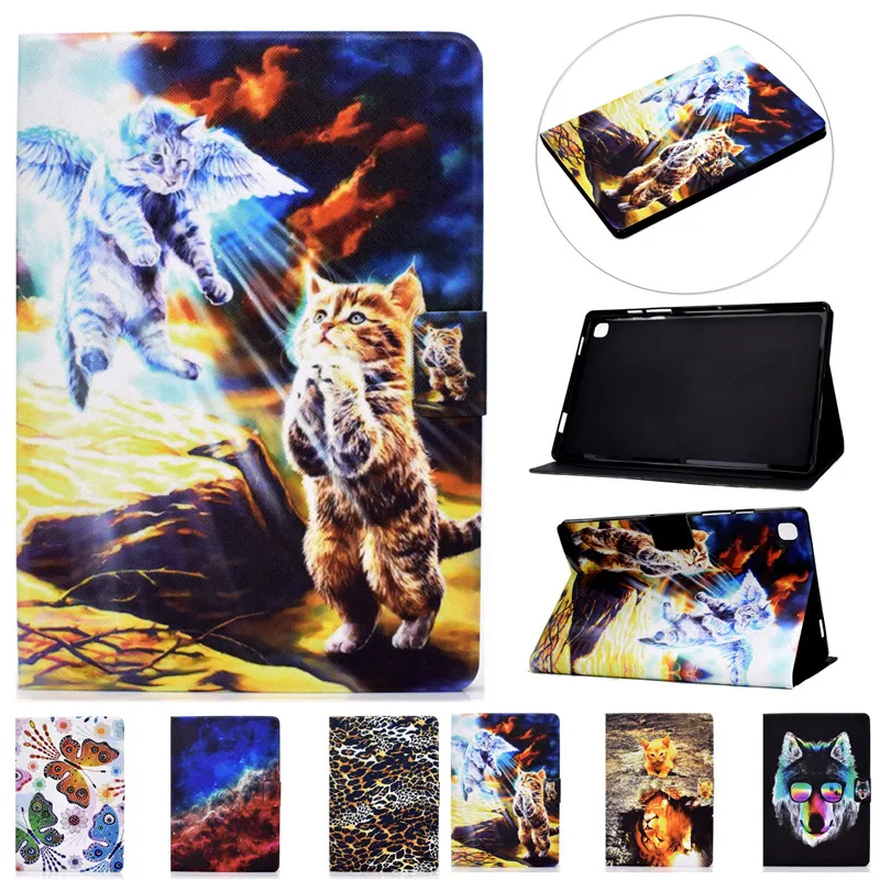 

Чехол для Samsung Galaxy Tab A 8 8,0 2019 чехол SM-T290 T295 с проектом "Волк" Кошка планшет Funda Para For Samsung Tab A Sm-T290 чехол