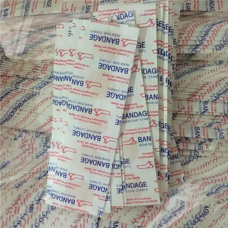 

100pcs/lot Medical Waterproof Bandage Emergency Aid Band Stickers Breathable Outdoor Sport Safety First Aid Kits Accessories
