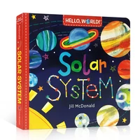 hello world solar system original english board book colouring activity science picture book for kids early education
