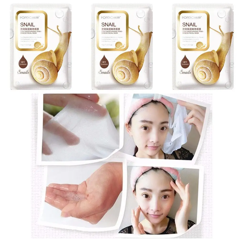 

30g Snail Collagen Solution Face Sheet Masks Collagen Firming Hydrating Oil-Control Moisturizing Face Mask Mask Whit N1R5