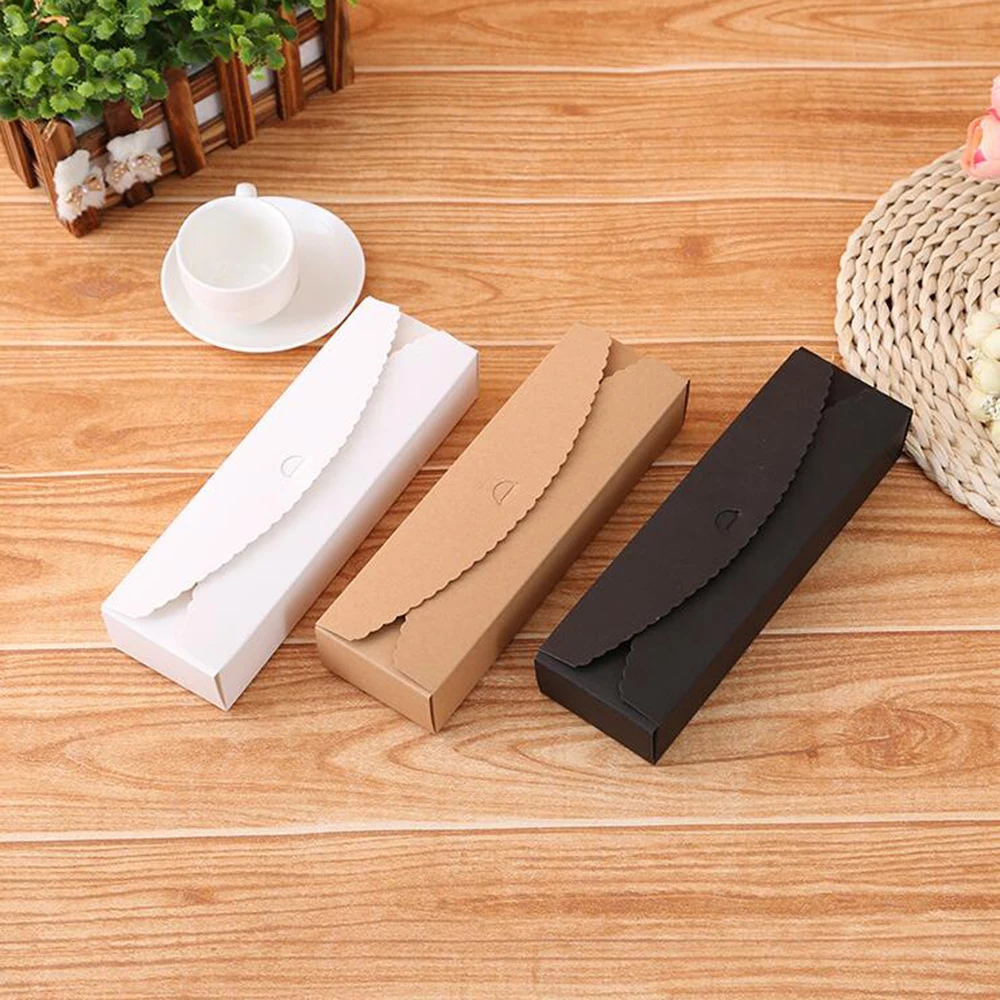 10 шт./лот подарочные коробки из крафт бумаги ручная работа коробка для